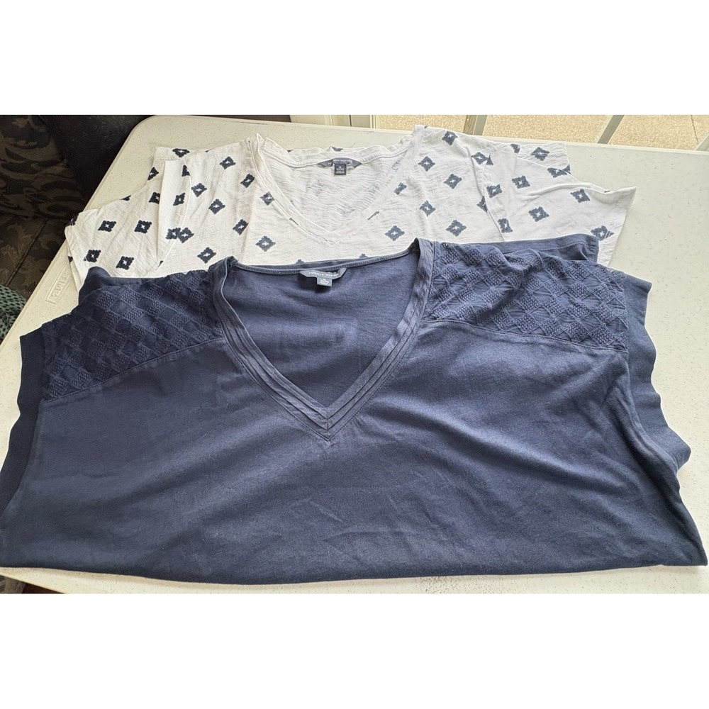Tommy Hilfiger Shirts Women Navy & Blue/White Bundle Tshirts XL
